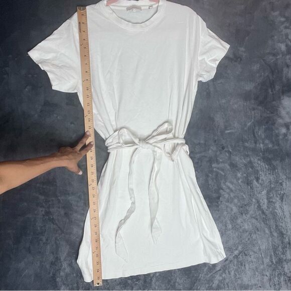 Vince Short-Sleeve Waist-Tie T-Shirt Dress - Picture 8 of 11